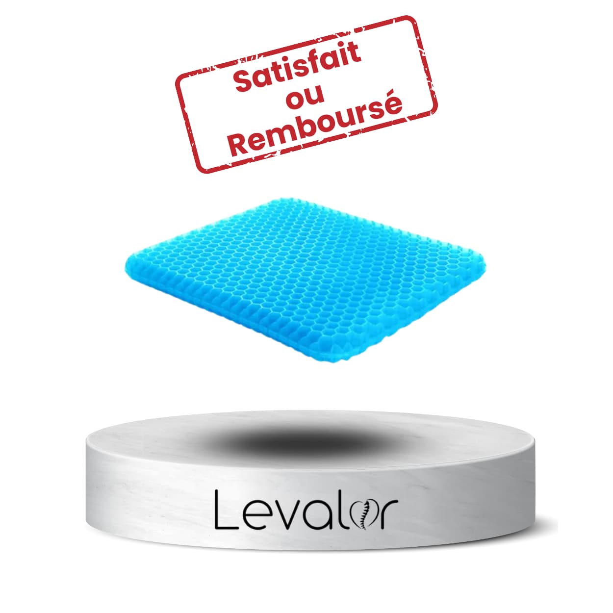 garantie satisfait ou remboursé coussin gel d'assise Levalor