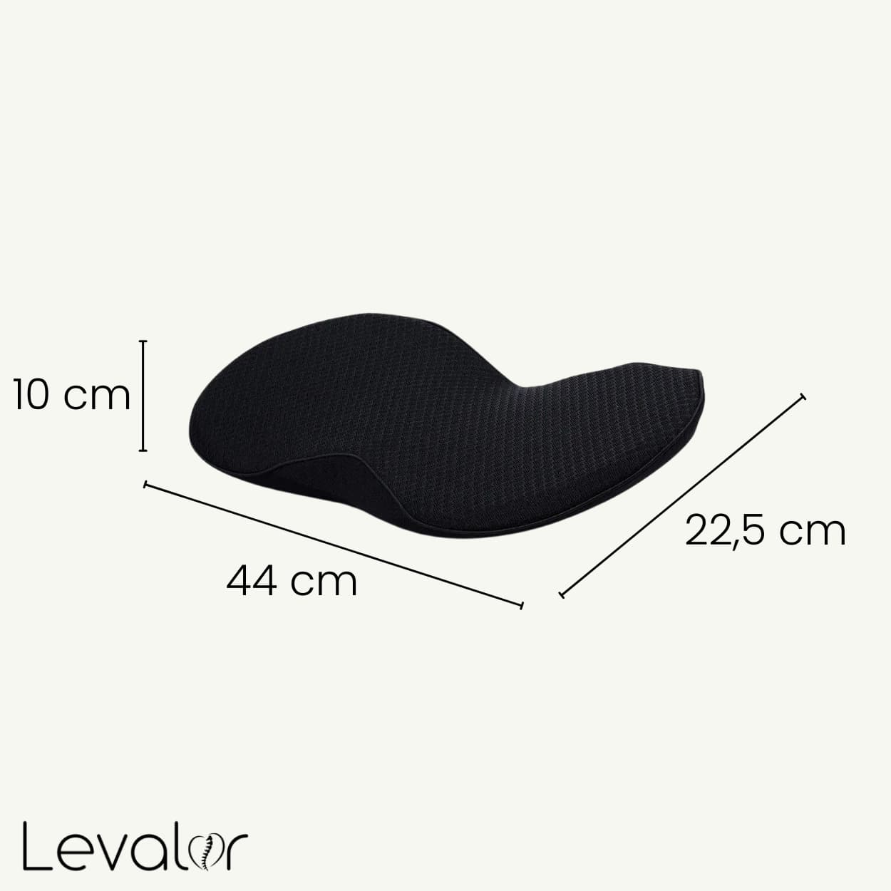 Dimensions du coussin ergonomique voiture pour 